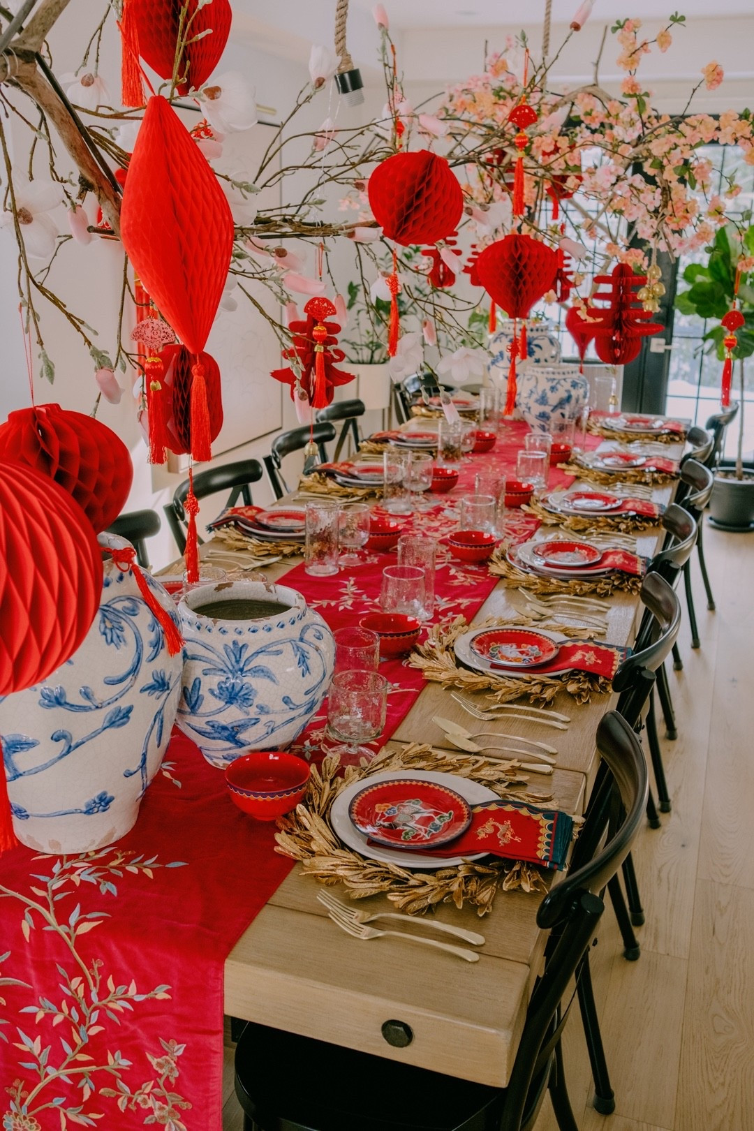 Lunar New Year is around the corner and we are welcoming the Year of the Horse in style! I envisioned a blooming branch above our table, living room and even kitchen. Here is what we used to decorate this year. #lunarnewyear #chinesenewyear #tablescape 🇺🇸

#LTKHome