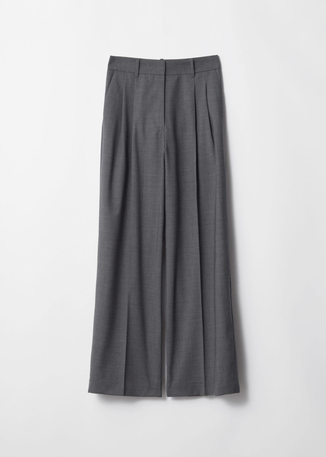 Tailored Wool Trousers - Grey | & Other Stories (EU + UK)