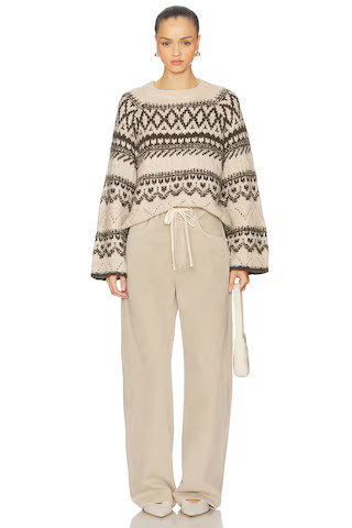 Fairisle Crew Neck Sweater | Revolve Clothing (Global)