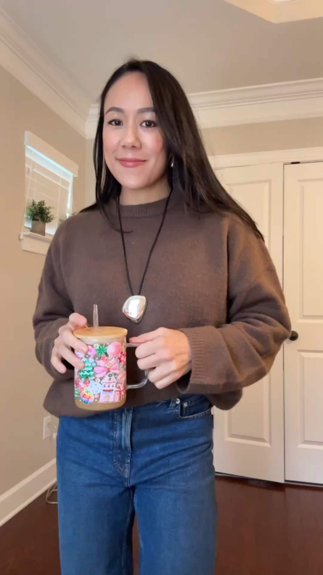 Size 26 in the way high jeans. Regular length of 29.5in inseam. Size small sweater. Size small in the barn jacket  

#LTKPetite #LTKmomlife #LTKgrwm