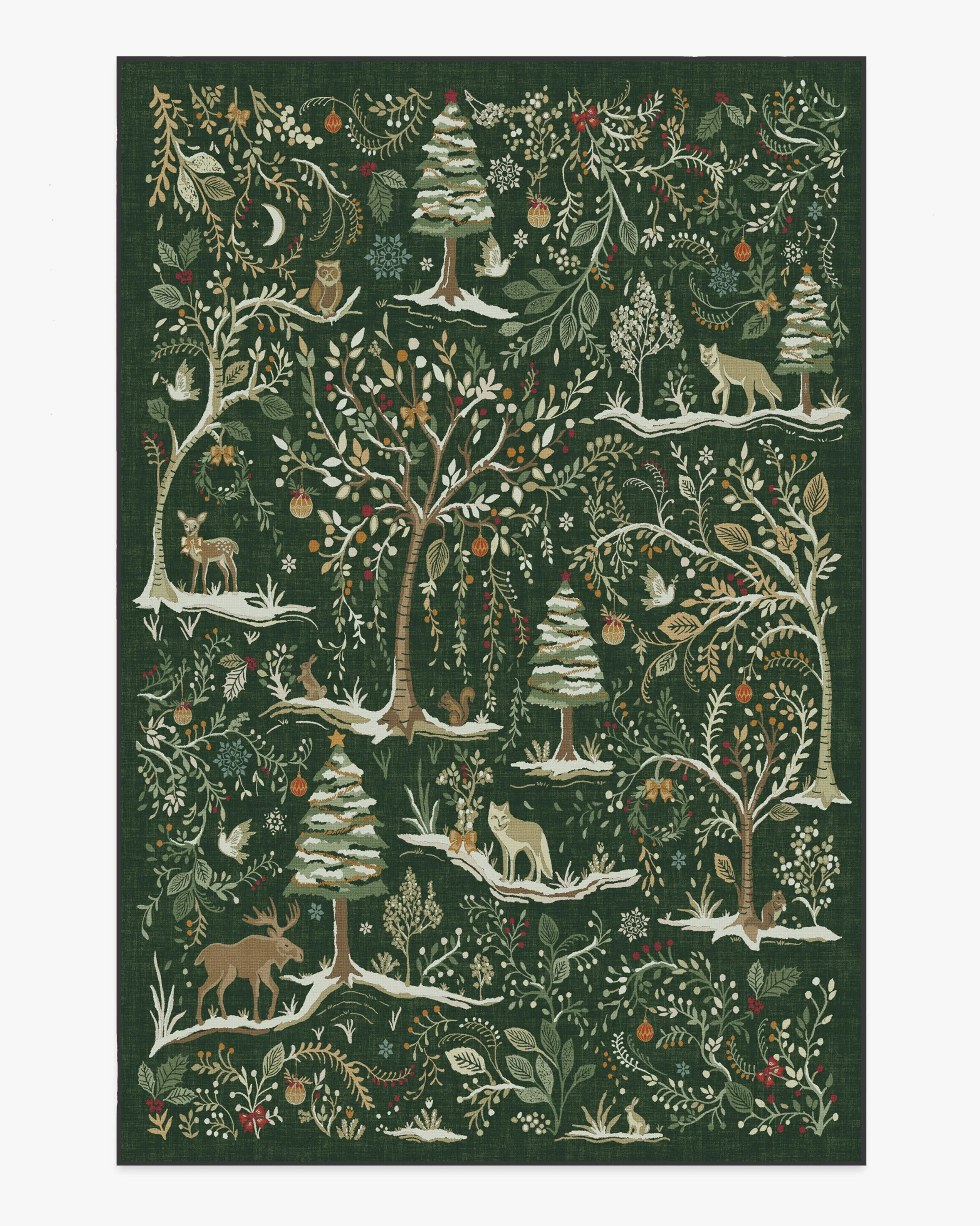 Elwood Forest Green Rug | Ruggable
