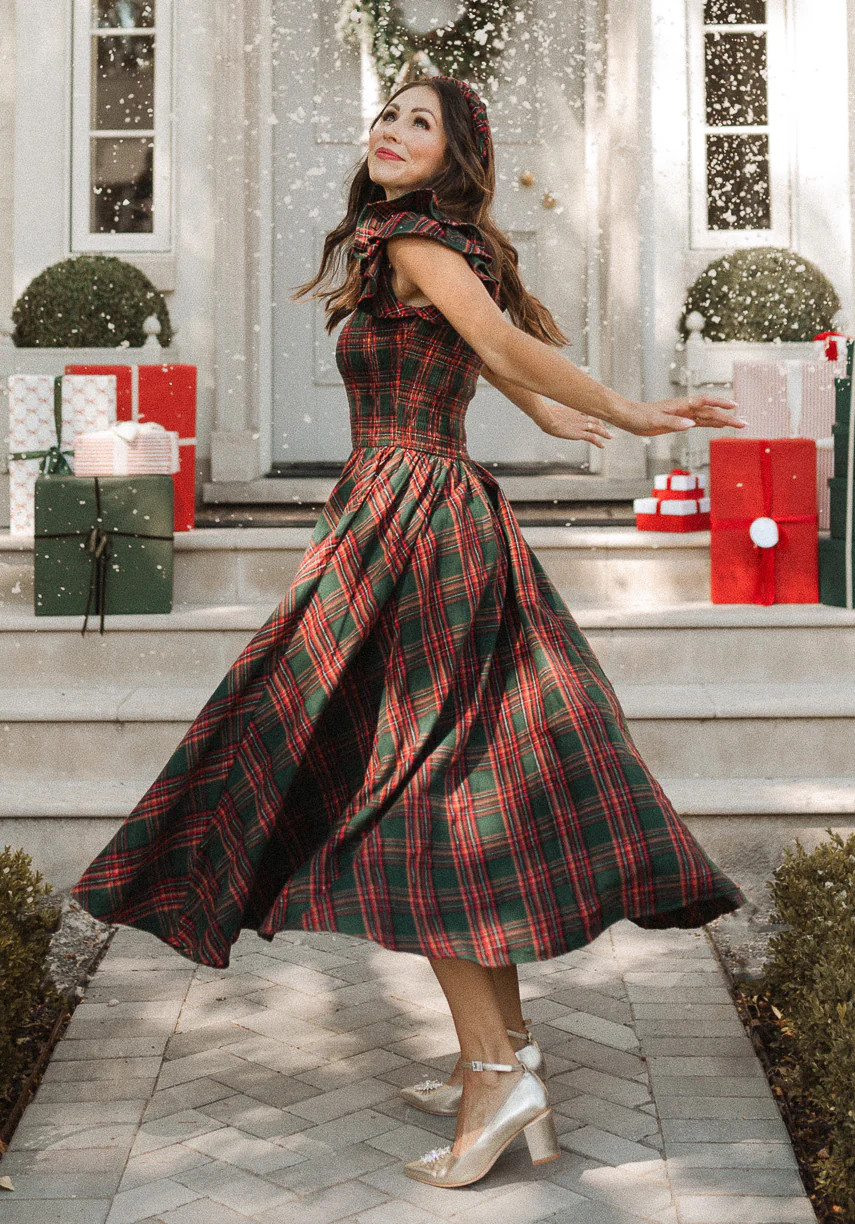 Hattie Dress in Green Plaid | Ivy City Co