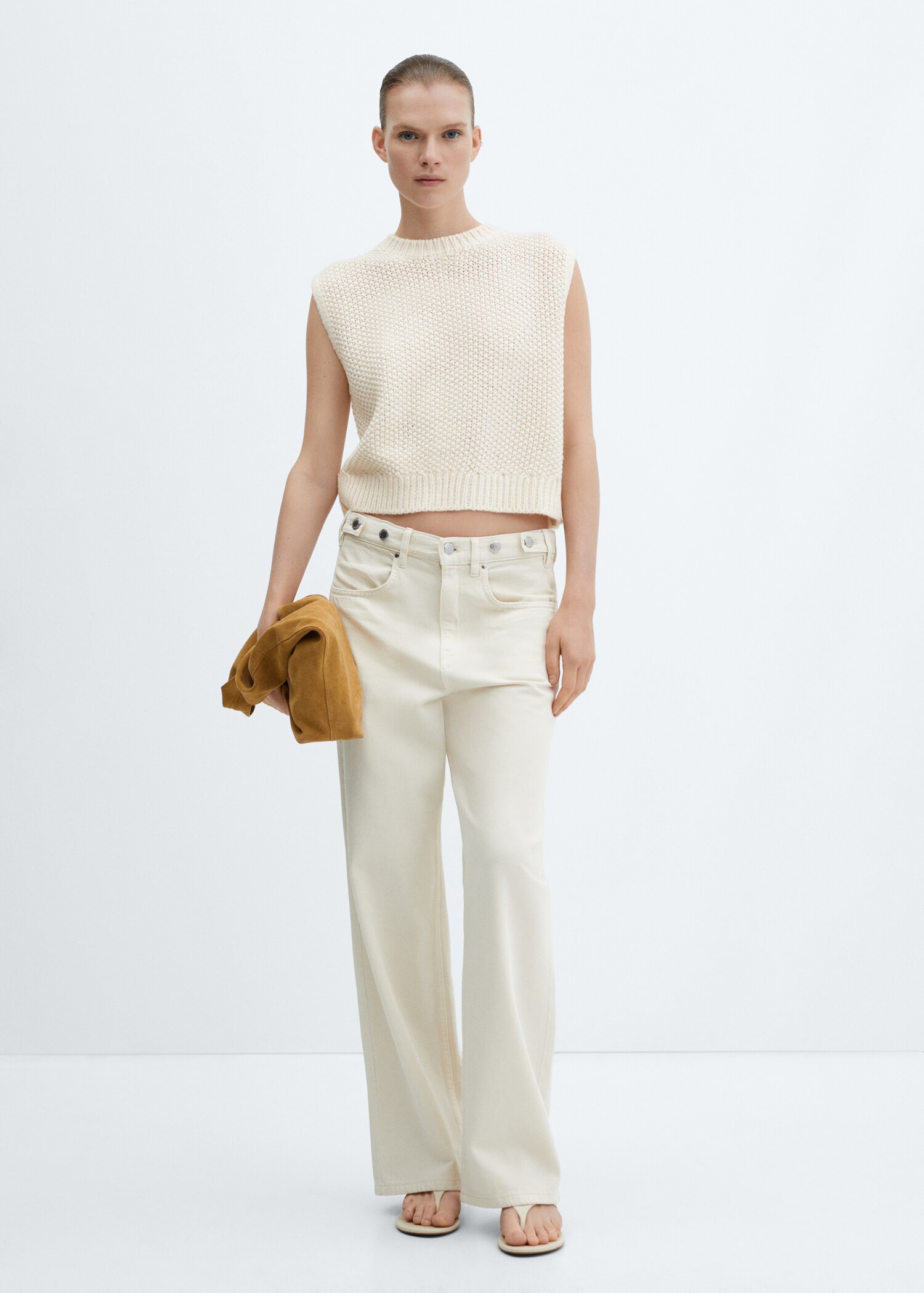 Chunky-knit gilet | MANGO (US)