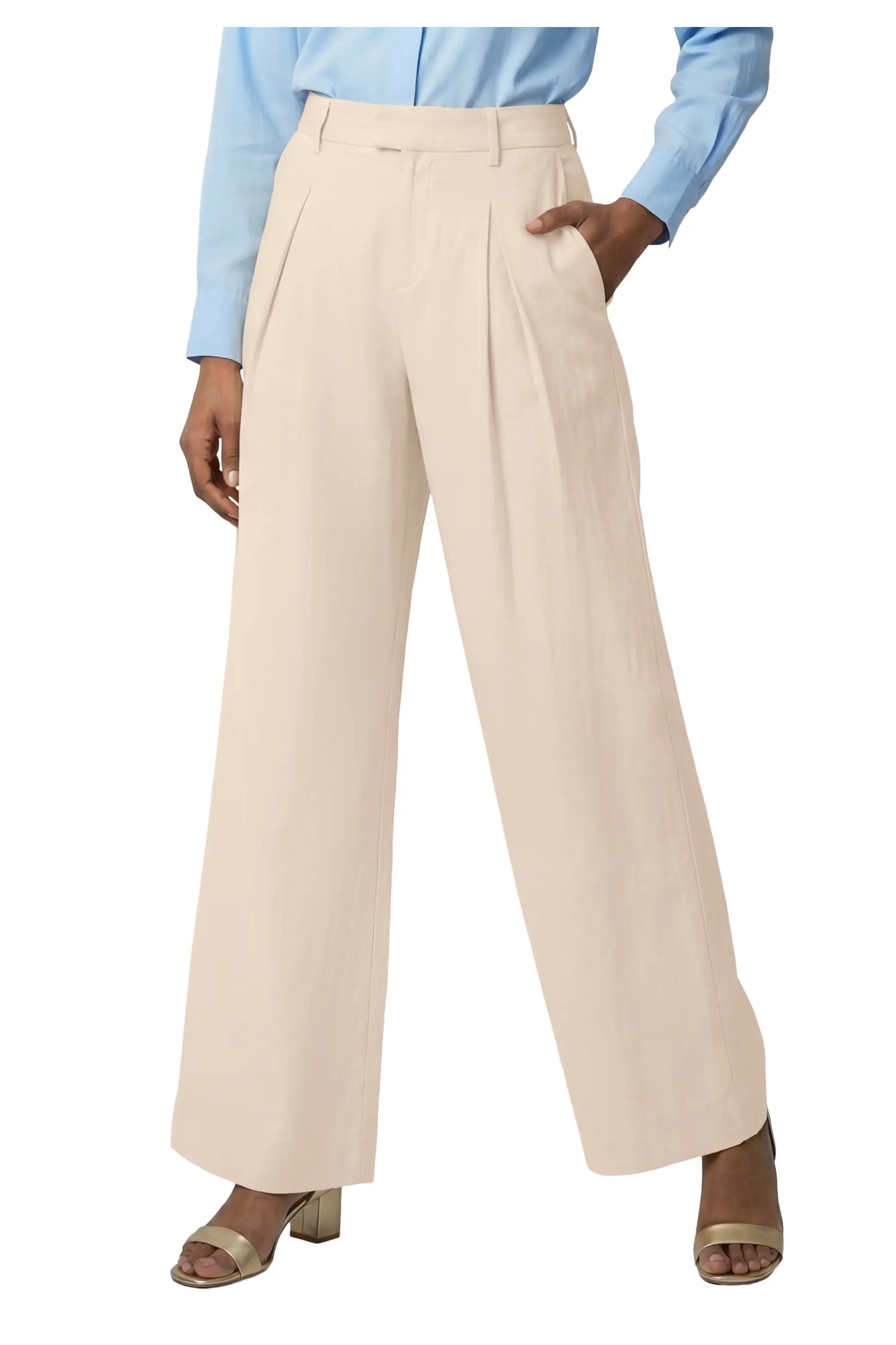 Jessica London Linen Wide Leg Trouser (Women) | Nordstrom | Nordstrom