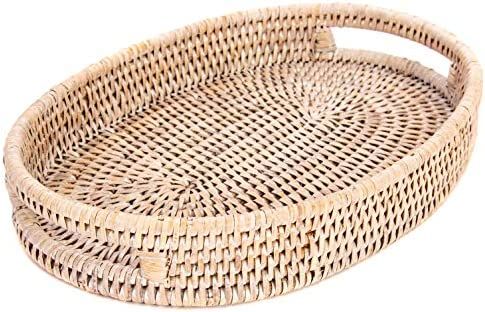 Artifacts Rattan Oval Vanity Tray | Amazon (US)