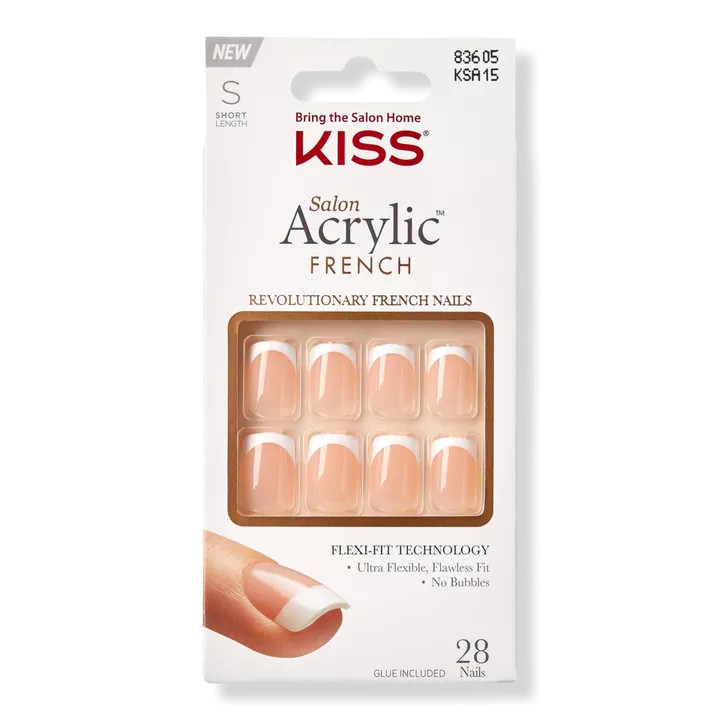 KissSalon Acrylic French Manicure Fashion Nails | Ulta