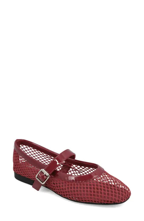 MIA Rayza Woven Mary Jane Flat in Red at Nordstrom, Size 8 | Nordstrom