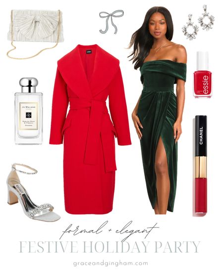 My look for my husband’s office holiday party! Fun, festive, and colorful with a bright red coat and green velvet dress! Loving this Loeffler Randall inspired clutch from Lulus! ✨

holiday party outfit // office Christmas party // Christmas dress // classic style // express

#LTKCyberweek #LTKSeasonal #LTKHoliday