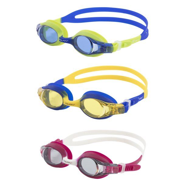 Dolfin Flipper Junior Swimming Goggles for Kids - 3-Pack, Multi-Color (Child, Unisex) - Walmart.c... | Walmart (US)