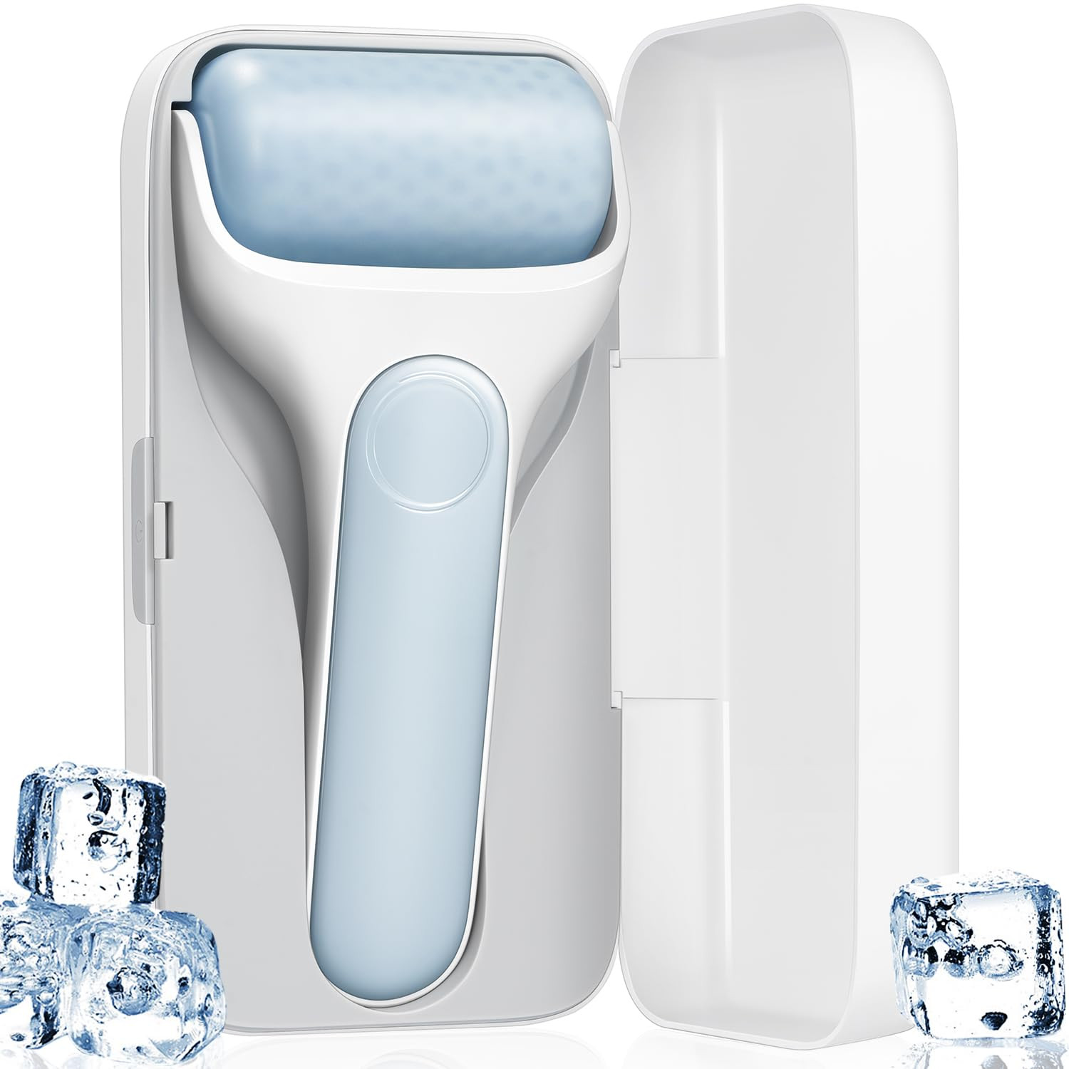 MORGLES Ice Roller for Face, Premium Facial Roller for Puffiness, Dark Circles and Lymphatic Drainage, Cold Face Roller for Women Self Care with Carry Case | Amazon (US)