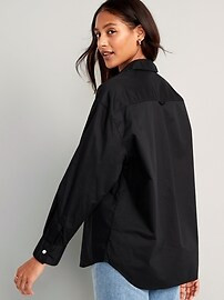 Oversized Boyfriend Shirt for Women | Old Navy (US)