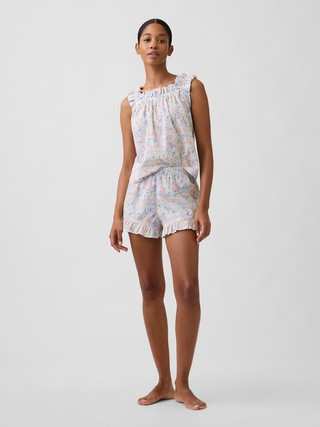 Ruffle Poplin PJ Shorts | Gap Factory