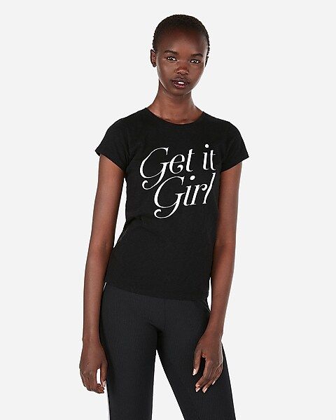 express one eleven get it girl slim graphic tee | Express