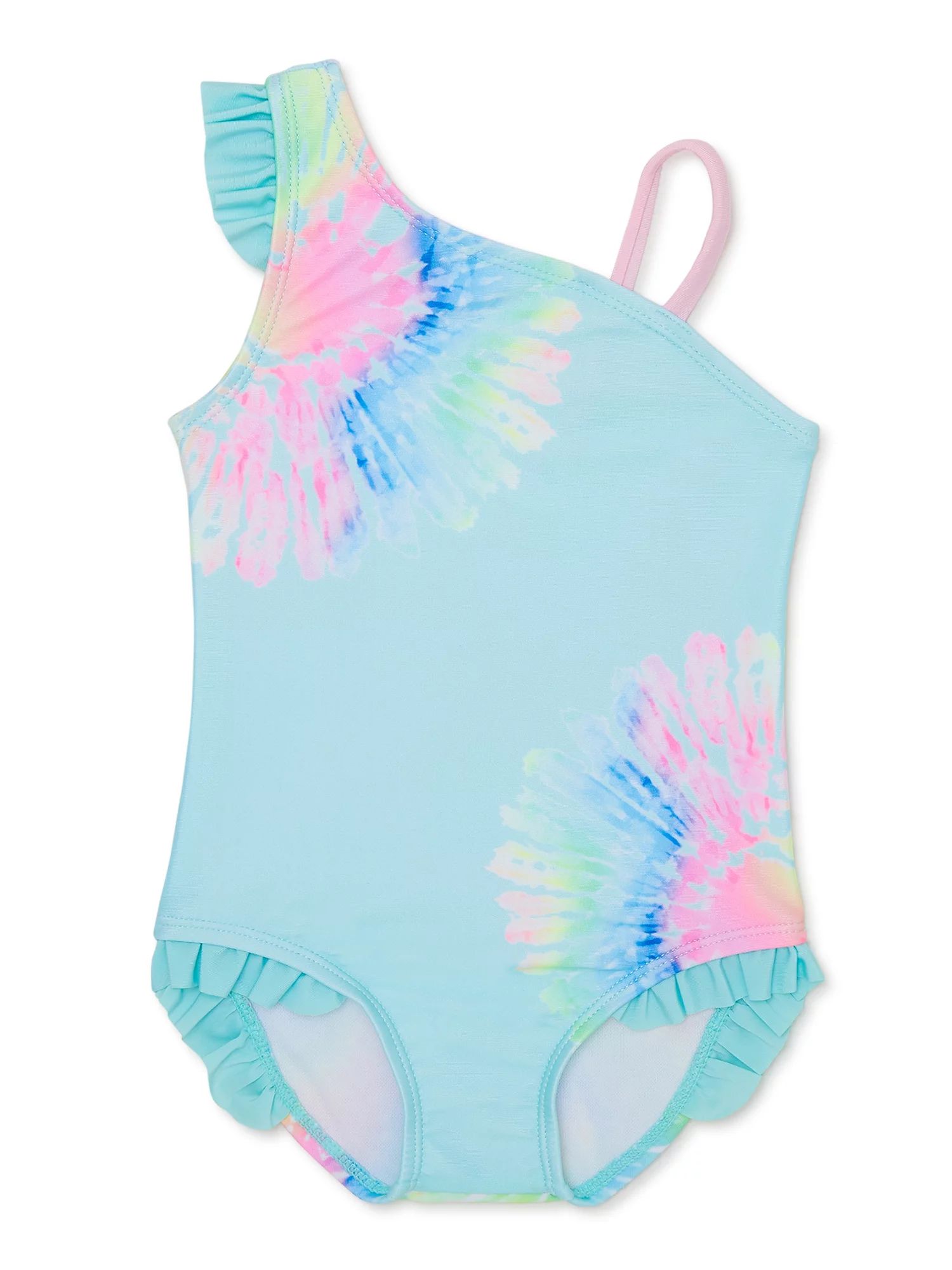 Shelloha Toddler Girl One-Piece Swimsuit with UPF 50+, Sizes 12M-5T | Walmart (US)