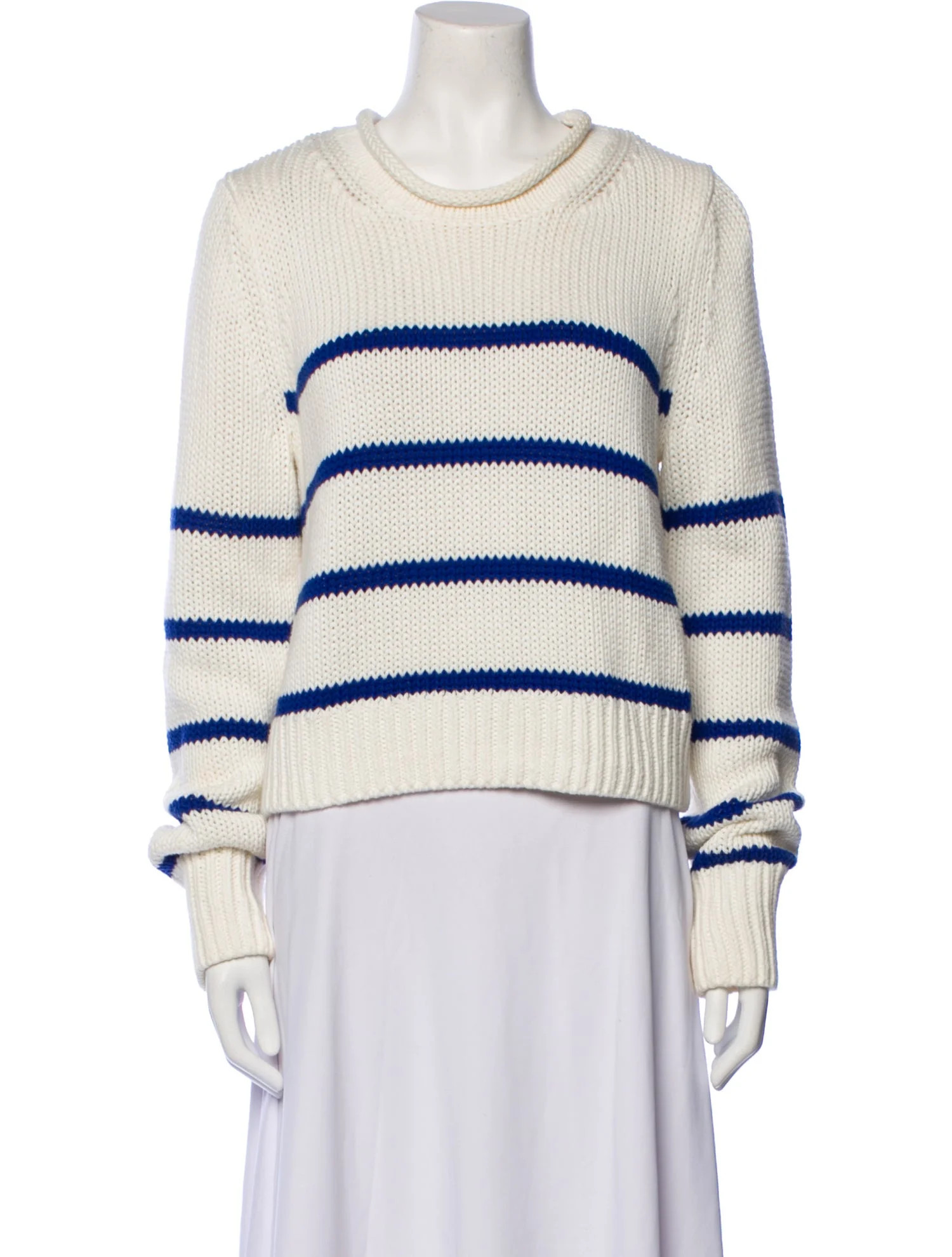 Striped Crew Neck Sweater | The RealReal