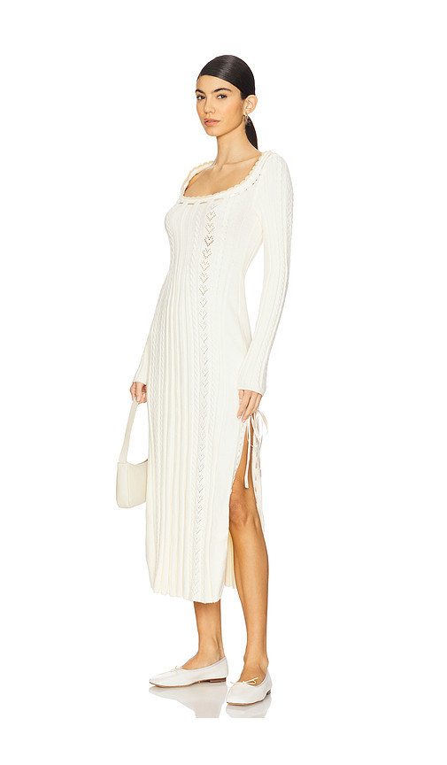 Free People Heart Of Gold Midi Dress in White. Taglia L. Also in M. | Revolve Clothing (Global)
