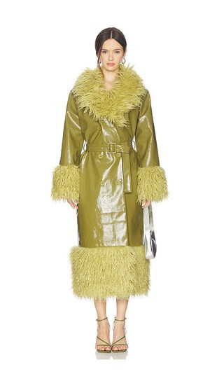 The Wolf Gang Abrigo Coat in Olive. - size M | Revolve Clothing (Global)