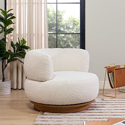 Jennifer Taylor Home Quinn Accent Chair, Ivory White Boucle | Amazon (US)