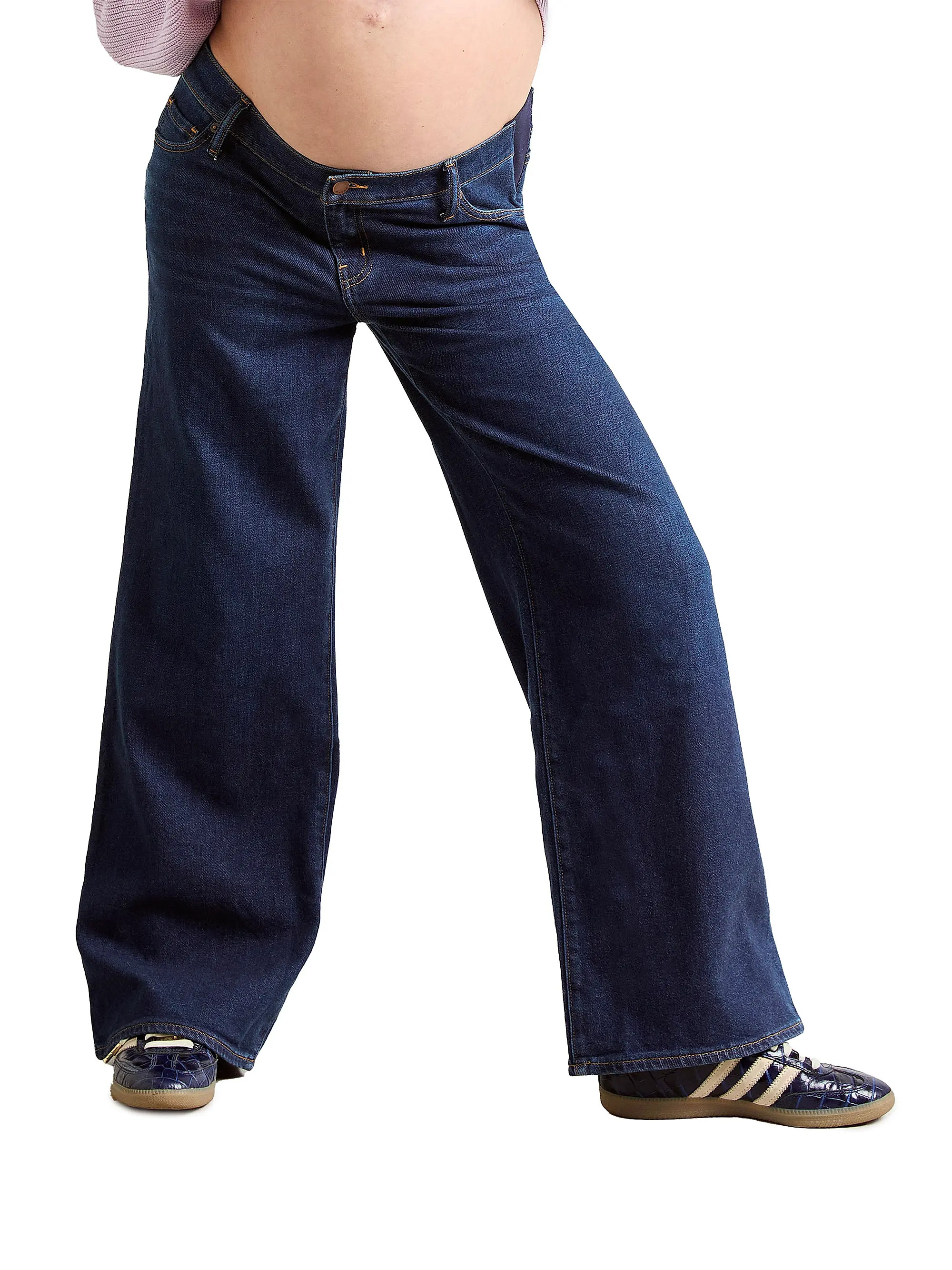 The Relaxed Maternity Wide Leg Jeans | Saks Fifth Avenue