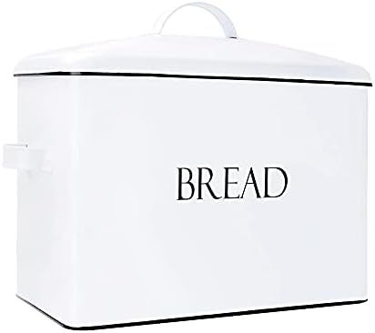 Outshine Extra Large Bread Box White | Bread Box for Kitchen Counter Extra Large | Breadbox | Far... | Amazon (US)