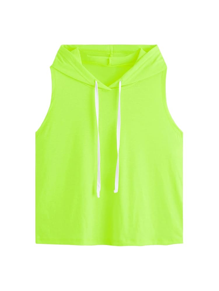 SweatyRocks Women's Summer Sleeveless Hooded Tank Top T-Shirt for Athletic Exercise Relaxed Breat... | Amazon (US)