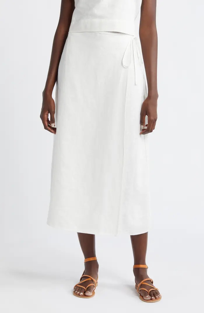 Rails Carly Linen Wrap Skirt | Nordstrom | Nordstrom