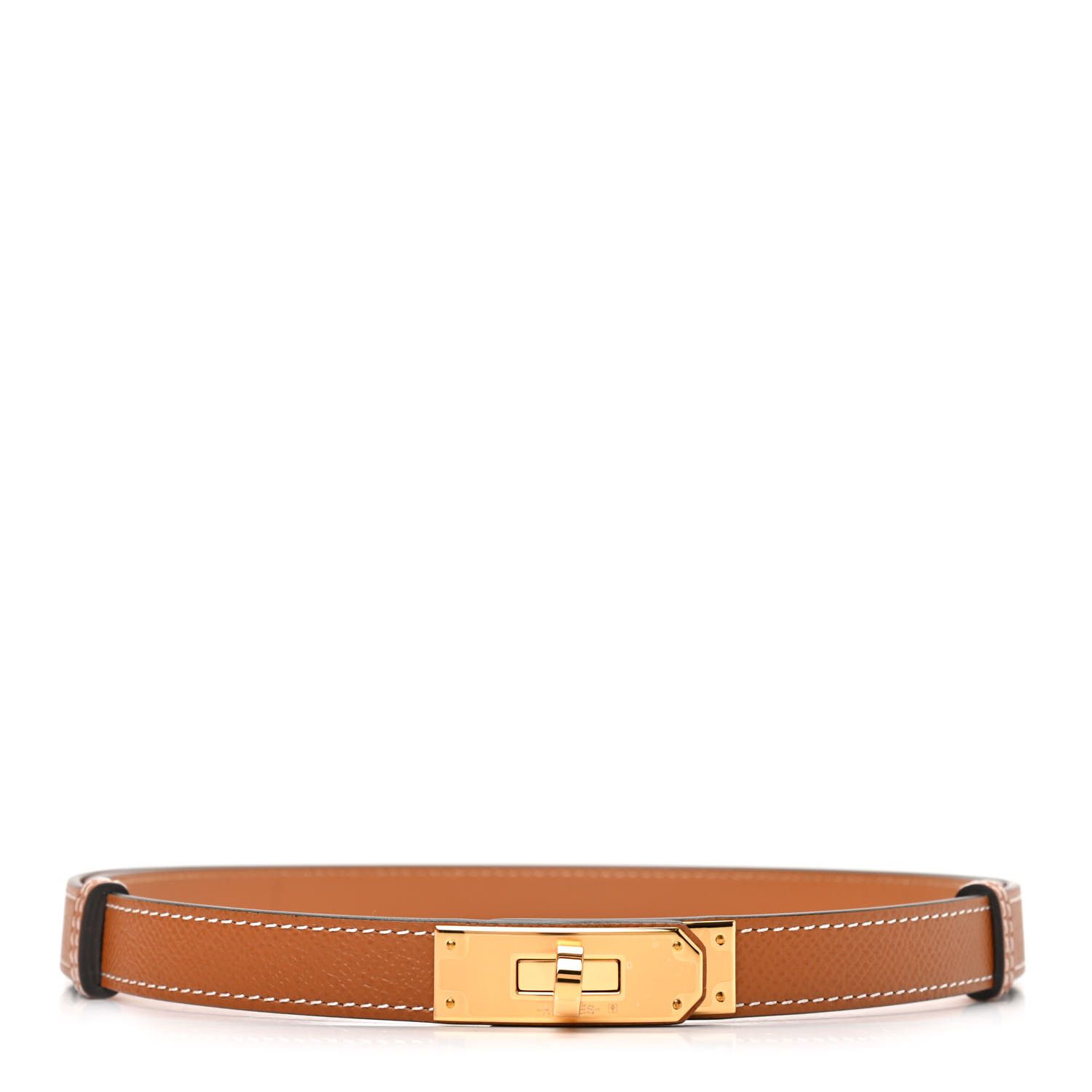 Epsom Kelly Belt Gold | Fashionphile