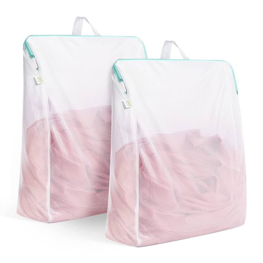 OTraki 20x24 Inch Laundry Bags Mesh Wash Bags 2 Pack Delicates Bag Lingerie Socks Sweater Washing... | Amazon (US)