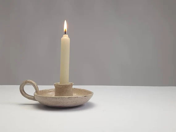 Handmade ceramic candle holder | Etsy | Etsy (US)