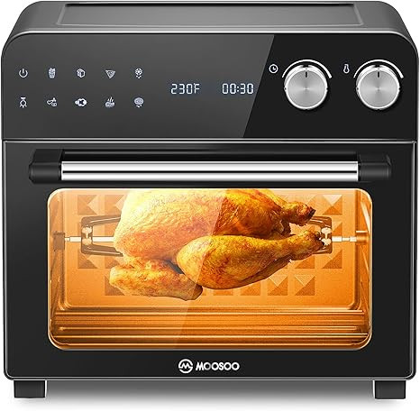 MOOSOO Air Fryer Oven, 24.3 Quart Air Fryer Toaster Oven Combo for Large Family, 1700W Airfryer C... | Amazon (US)