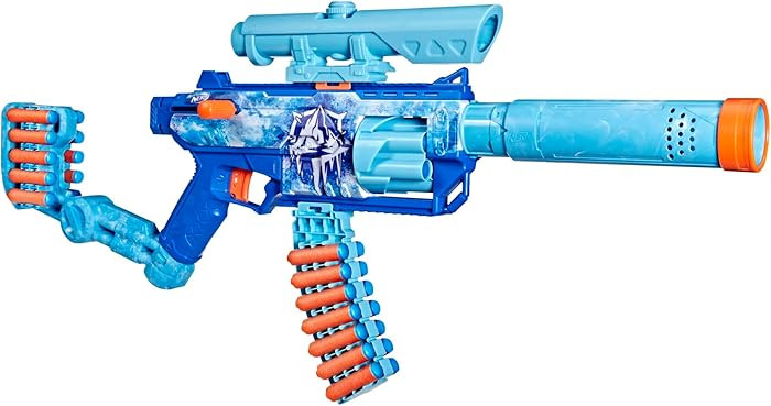 Nerf Loadout FrostFusion Blaster, 4 Interchangeable Attachment Accessories, 30 Nerf N1 Darts, Kid... | Amazon (US)