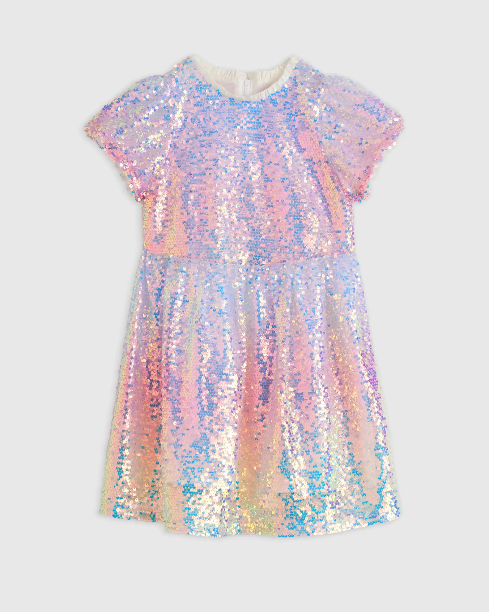 Sequin Flutter Sleeve Dress | Quince