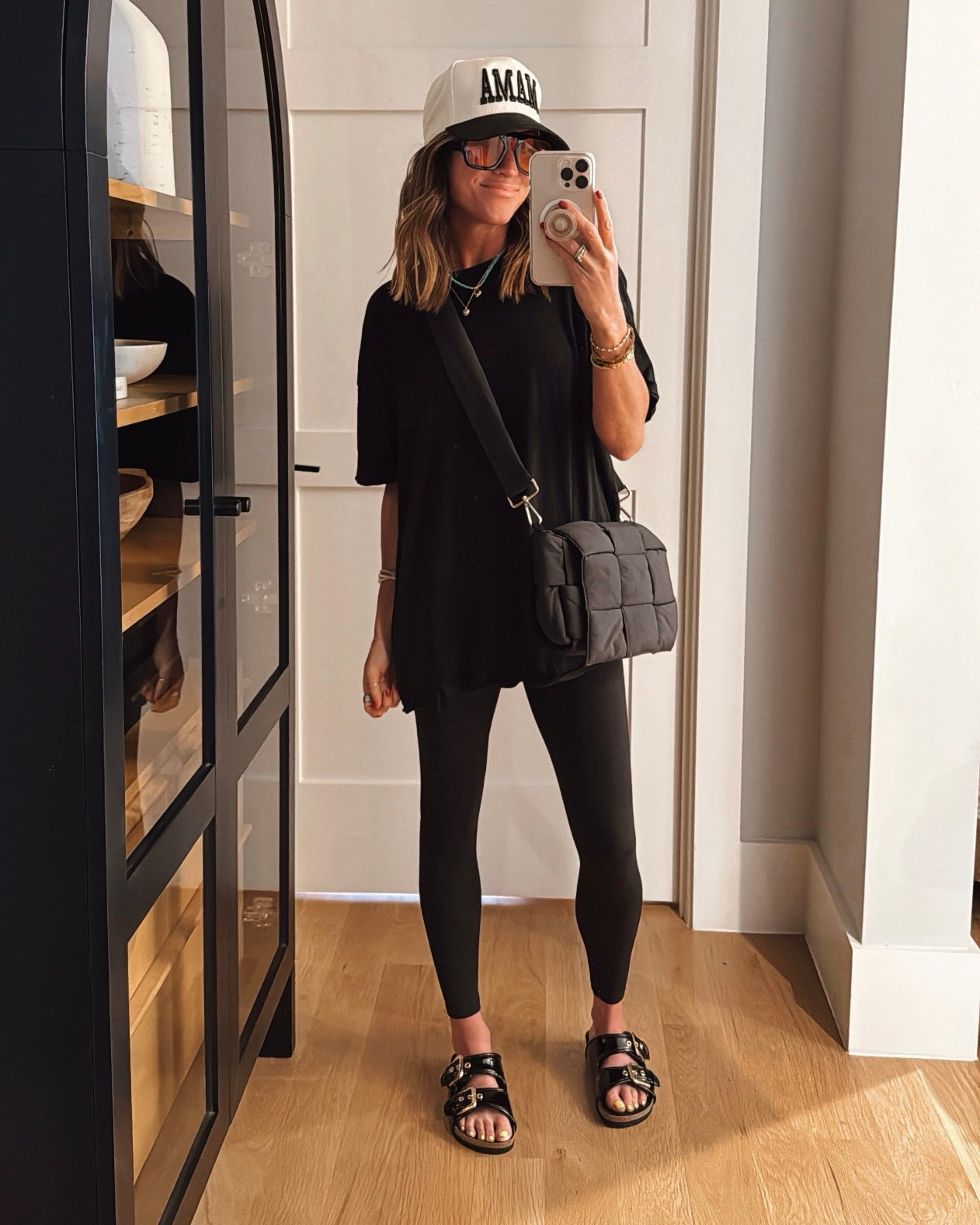 Basic doesn’t have to mean boring 🖤 keeping it simple with an oversized tee (I sized up to a medium) and my favorite favorite Amazon leggings! 

#LTKFindsUnder100 #LTKSaleAlert #LTKFindsUnder50