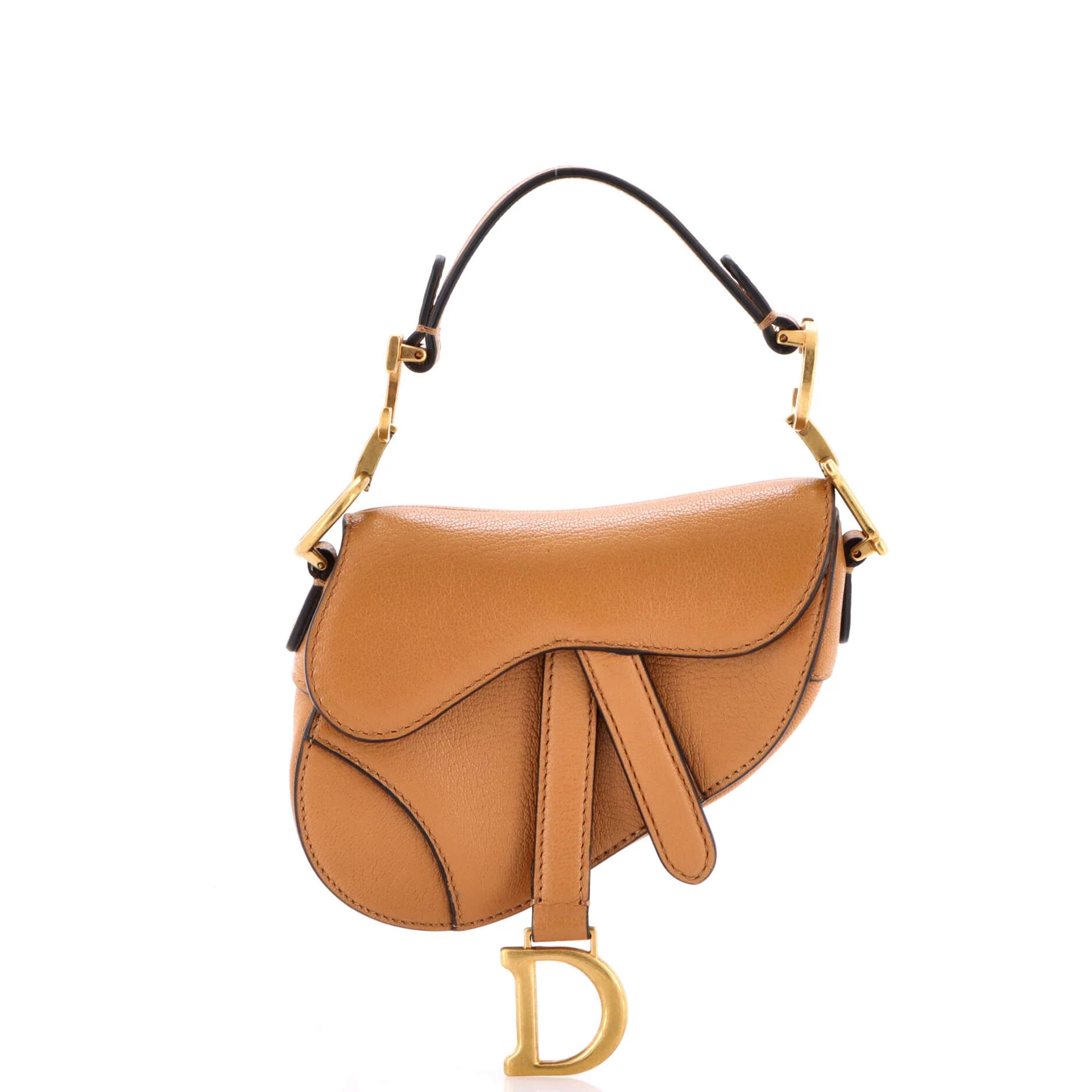 Pre-Loved Christian Dior Saddle Handbag Leather Micro | Zulily