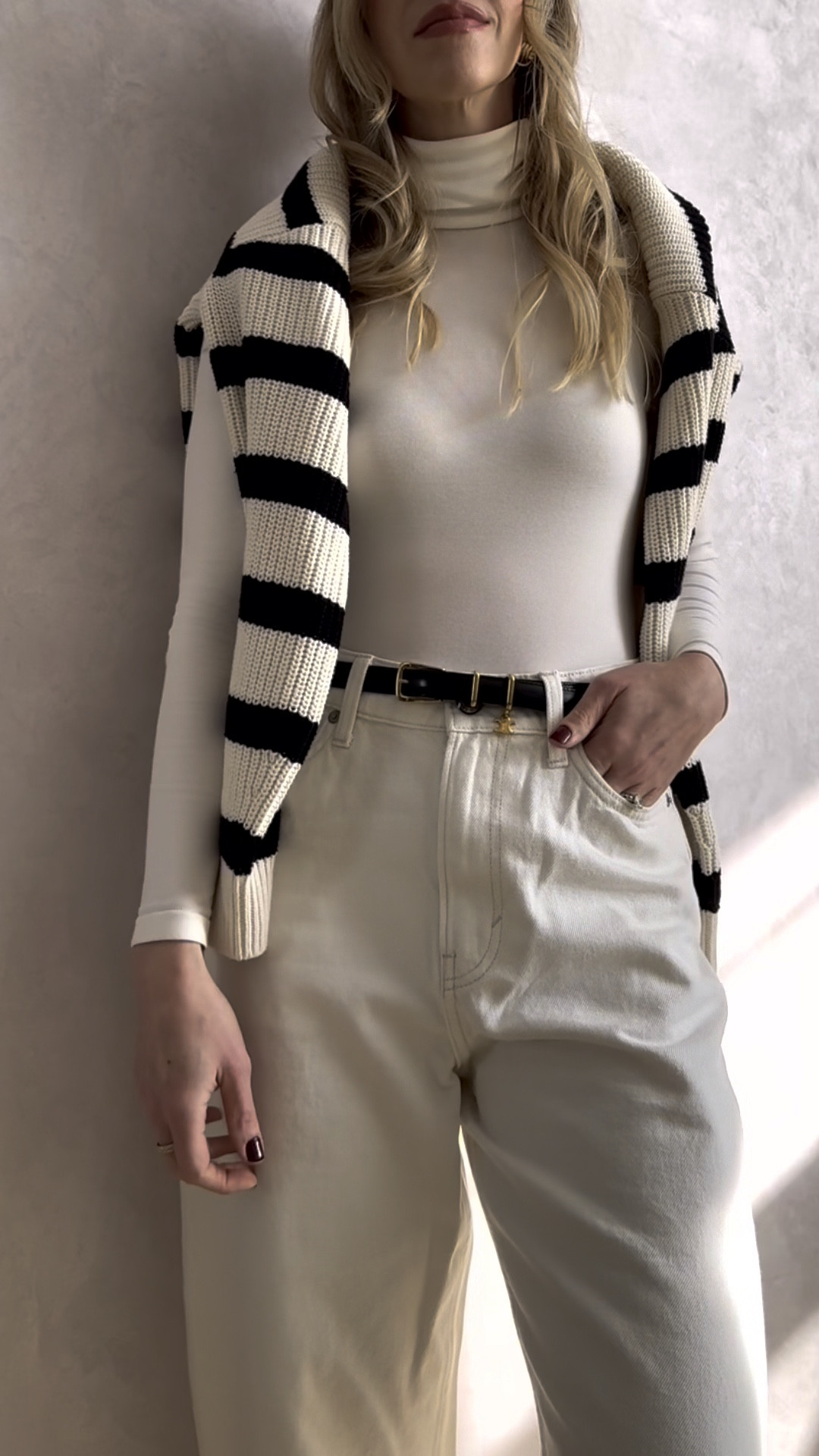 Spring outfit ideas, sweater vest, white denim, flare jeans, barrel leg jeans, trench coat outfit, spring footwear

#LTKOver40 #LTKWatchNow #LTKFindsUnder100