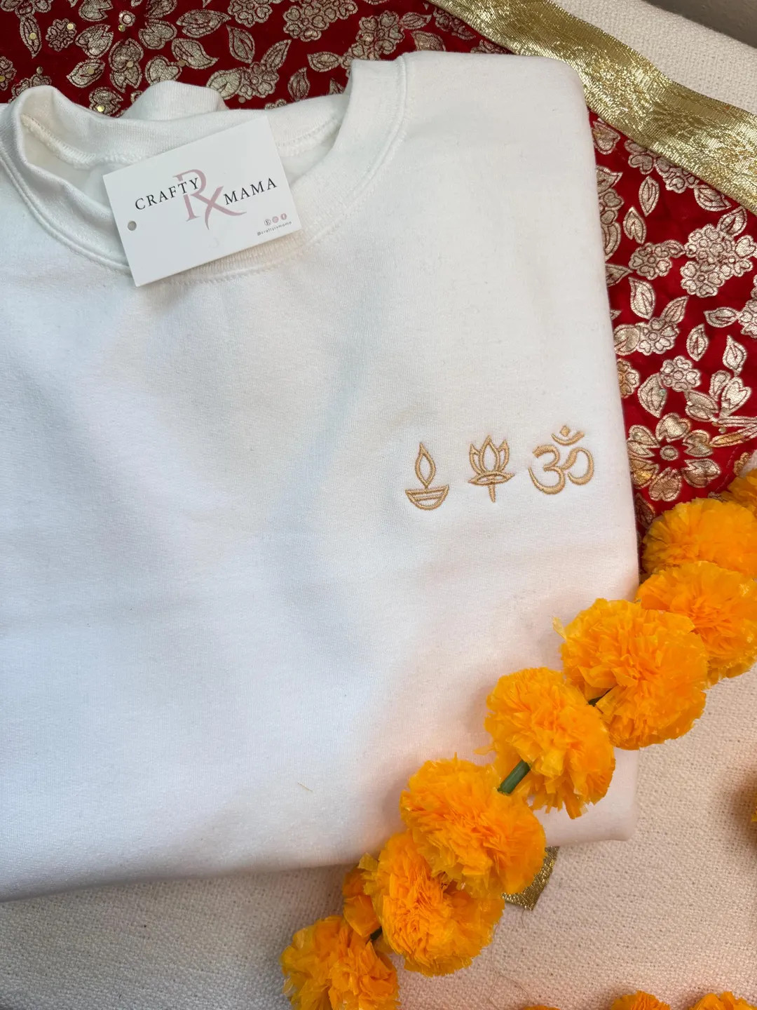 Minimalist Diwali Sweatshirt | Om, Lotus, Diya Design | Everyday Diwali | Etsy (US)