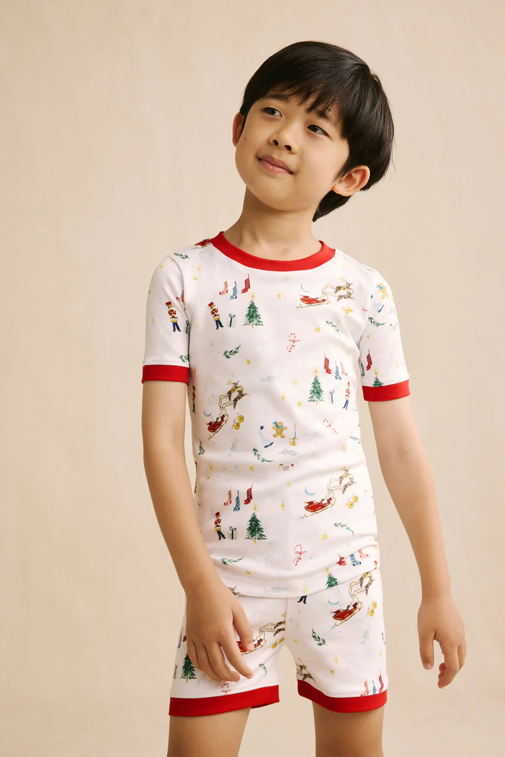 Kids Shorts Set in Night Before Christmas | Lake Pajamas