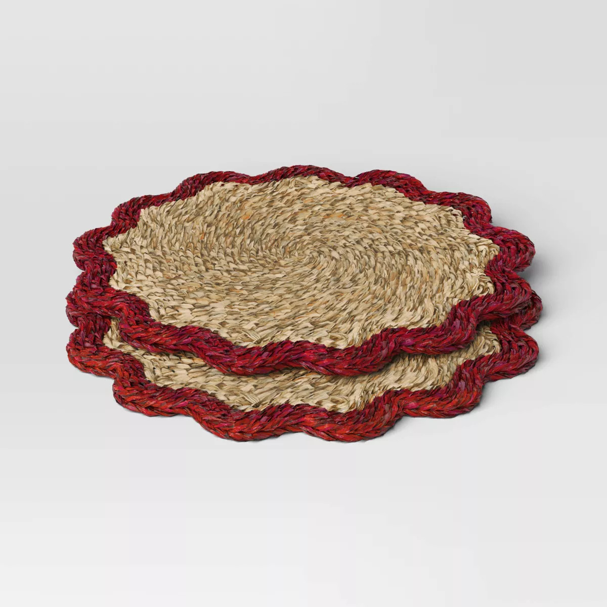 2pk Woven Seagrass Charger Copper Border - Threshold™ | Target