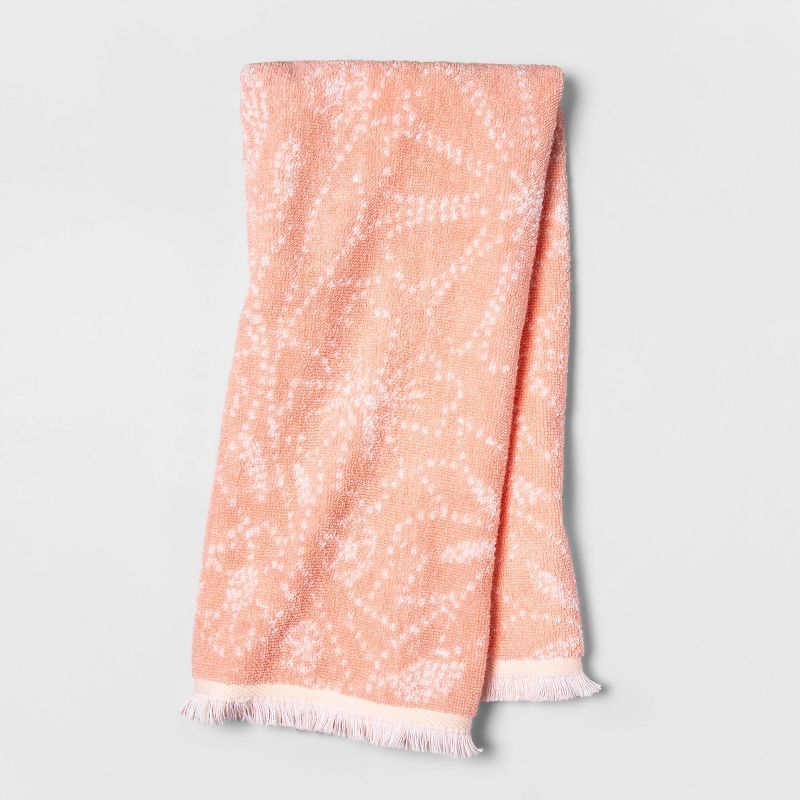Floral Hand Towel Coral - Opalhouse™ | Target
