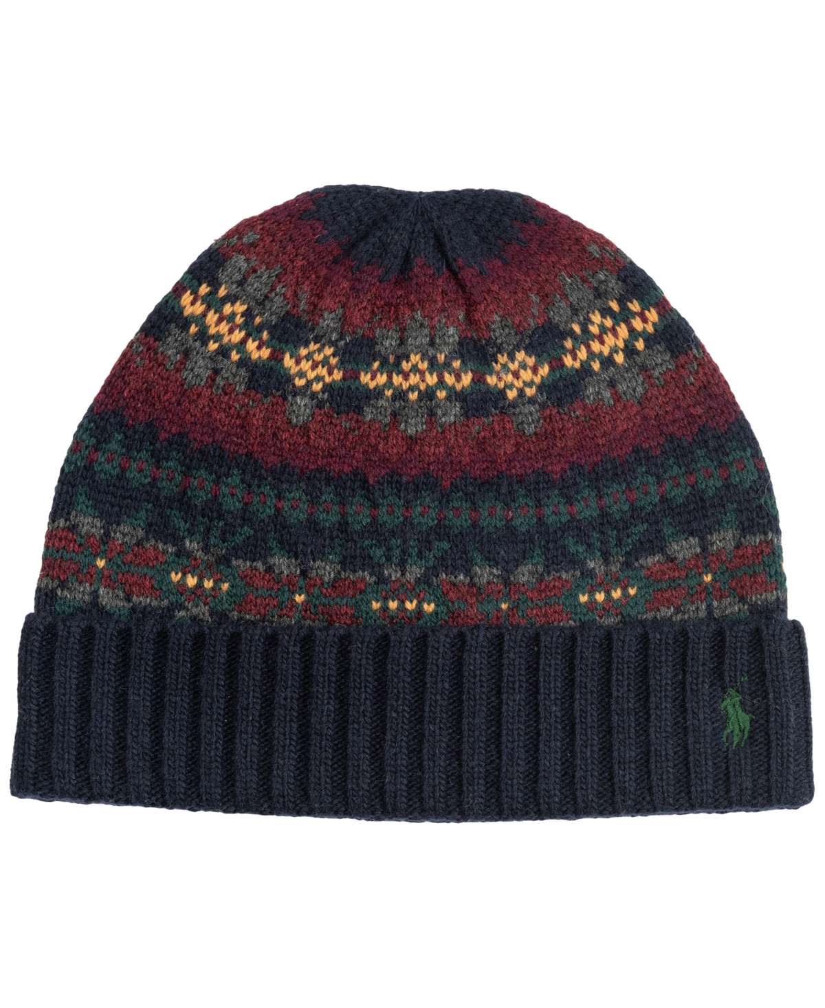 Polo Ralph Lauren Men's Fair Isle Beanie - Navy Multi | Macy's