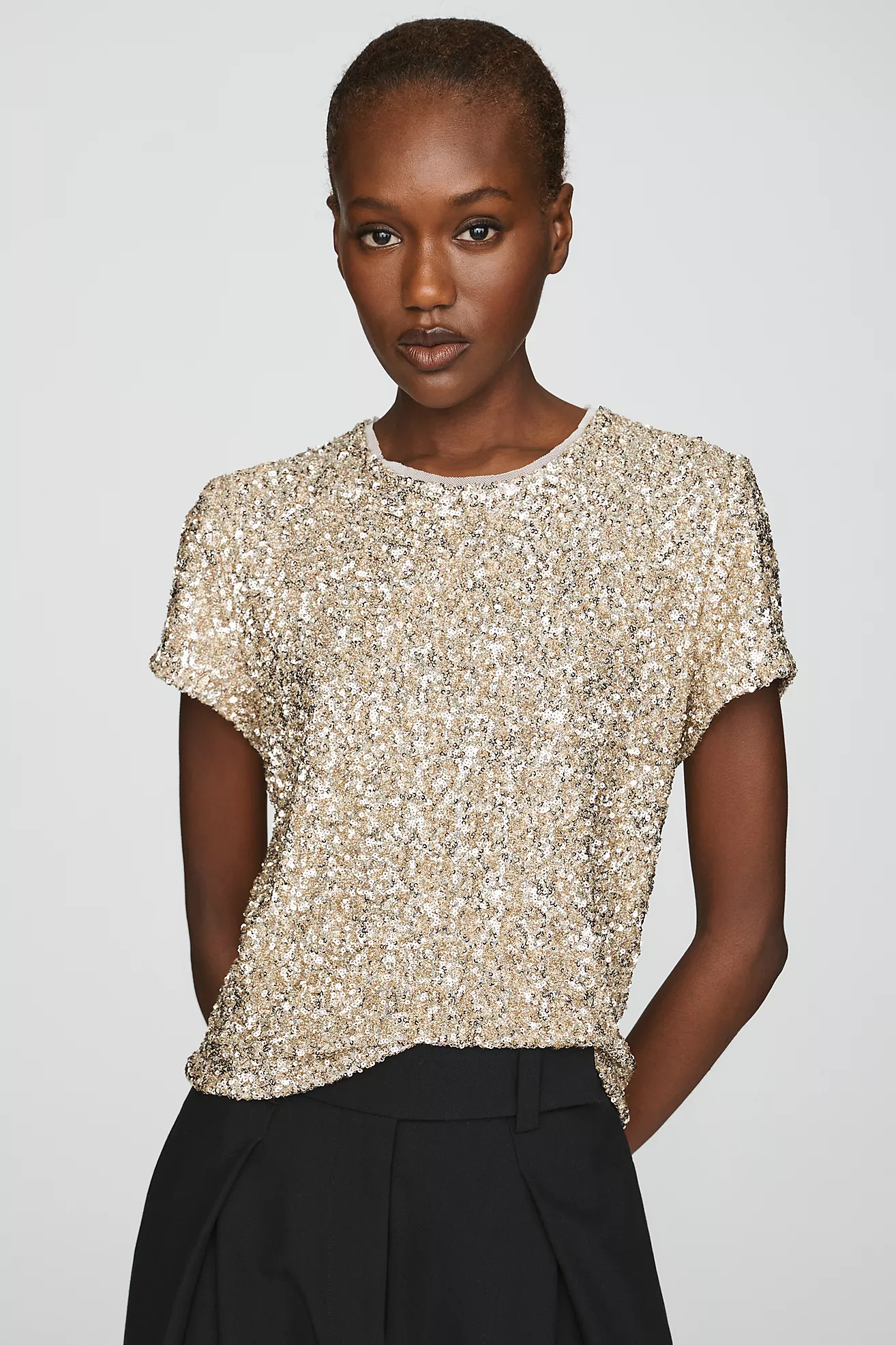 Sequin Tee | Anthropologie (US)