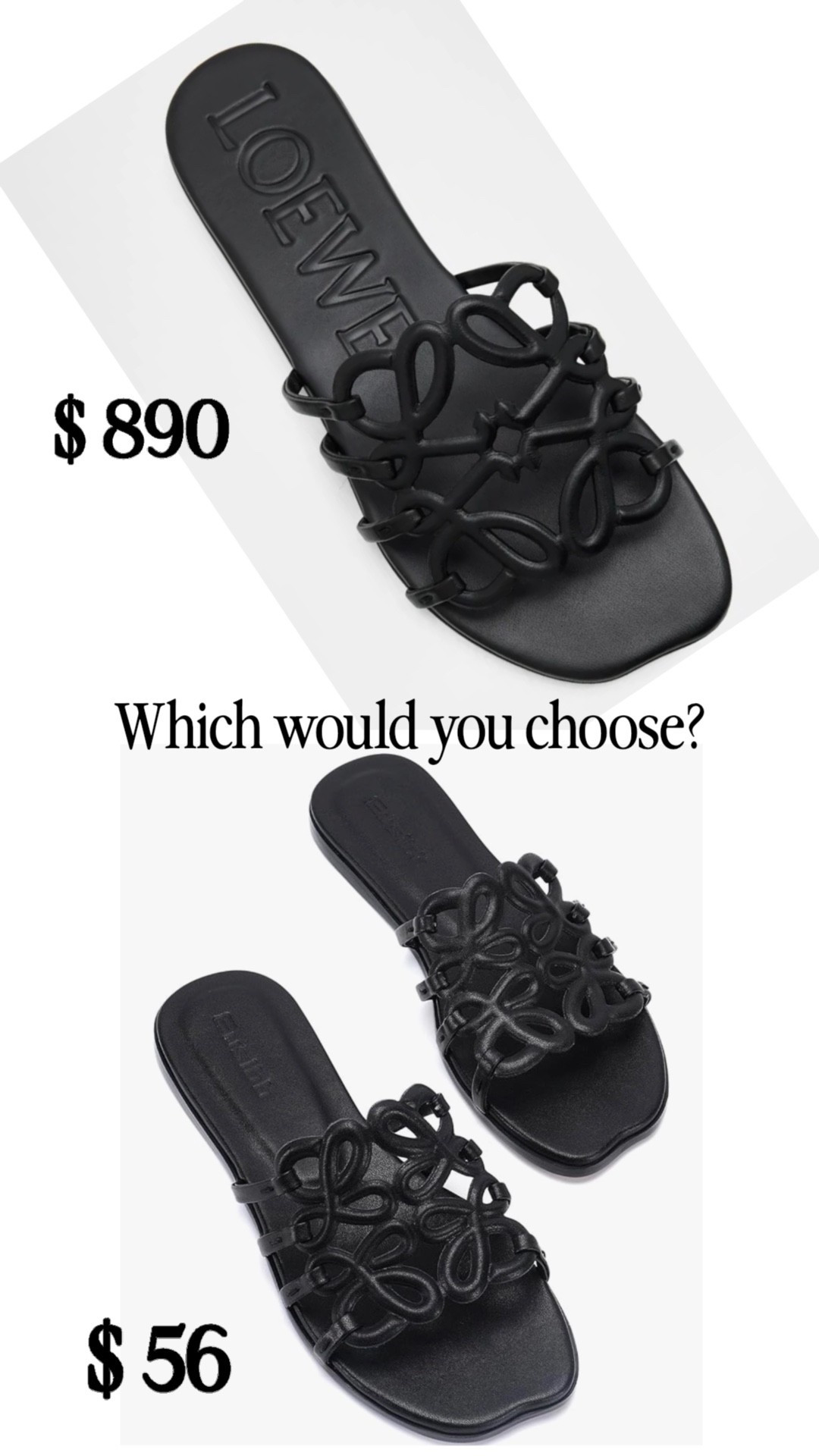 $890 vs $56… and the vibe is almost identical 👀
Linked both so you can decide

#LTKFinds #AmazonFinds #DesignerVsDupe #LuxuryForLess #LTKStyle #ShoeEdit #StyleFinds #EffortlessChic #SmartStyle #LTKUnder100

#LTKOver40 #LTKSeasonal #LTKootd