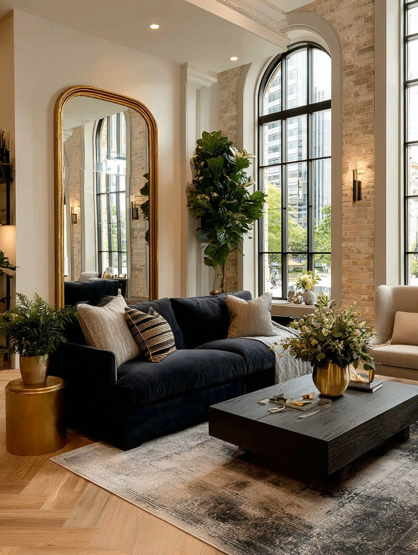  
Black velvet sofa and gold mirror. That’s all you need to create this modern home decor.
 

#LTKHome