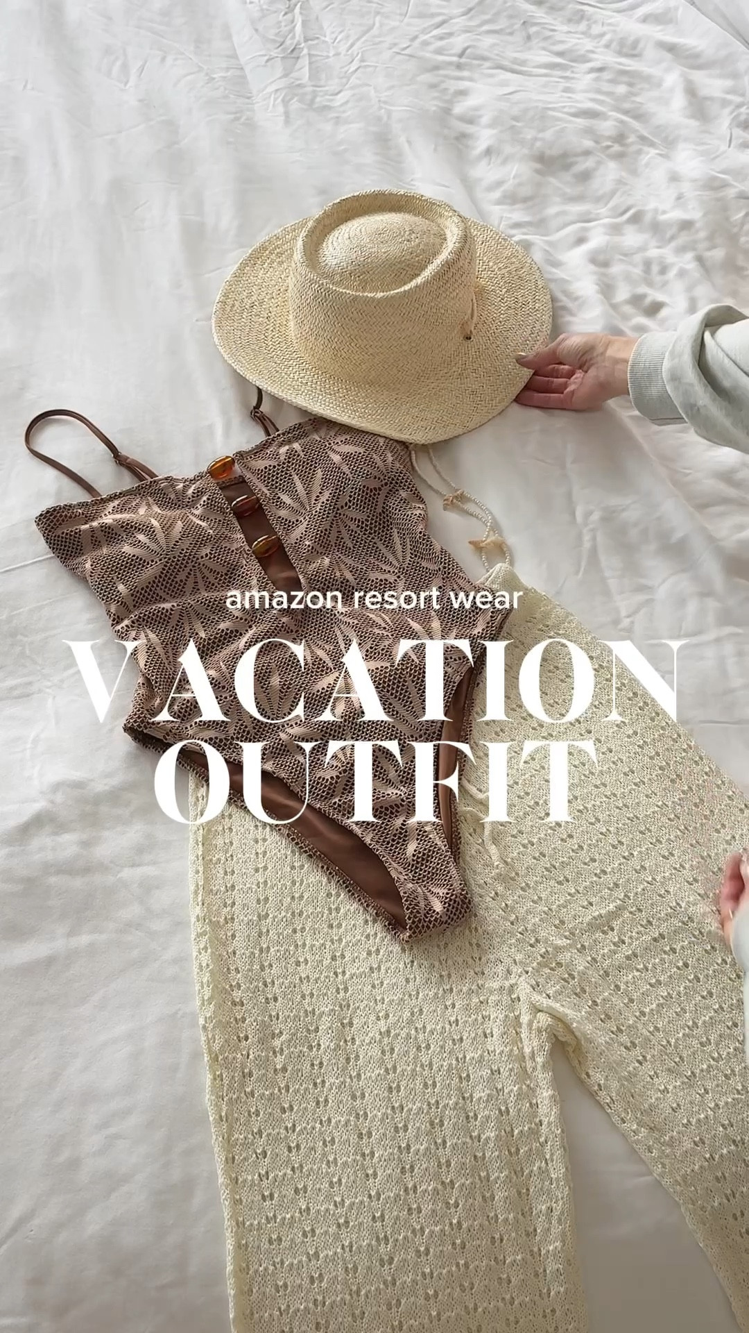 Resort wear vacation outfit from @amazon @amazonfashion ☀️

Amazon fashion, resort wear, Amazon swimsuit, one piece swimsuit, swimsuit coverup, spring break outfit, beach outfit 

#LTKTravel #LTKSeasonal #LTKFindsUnder50