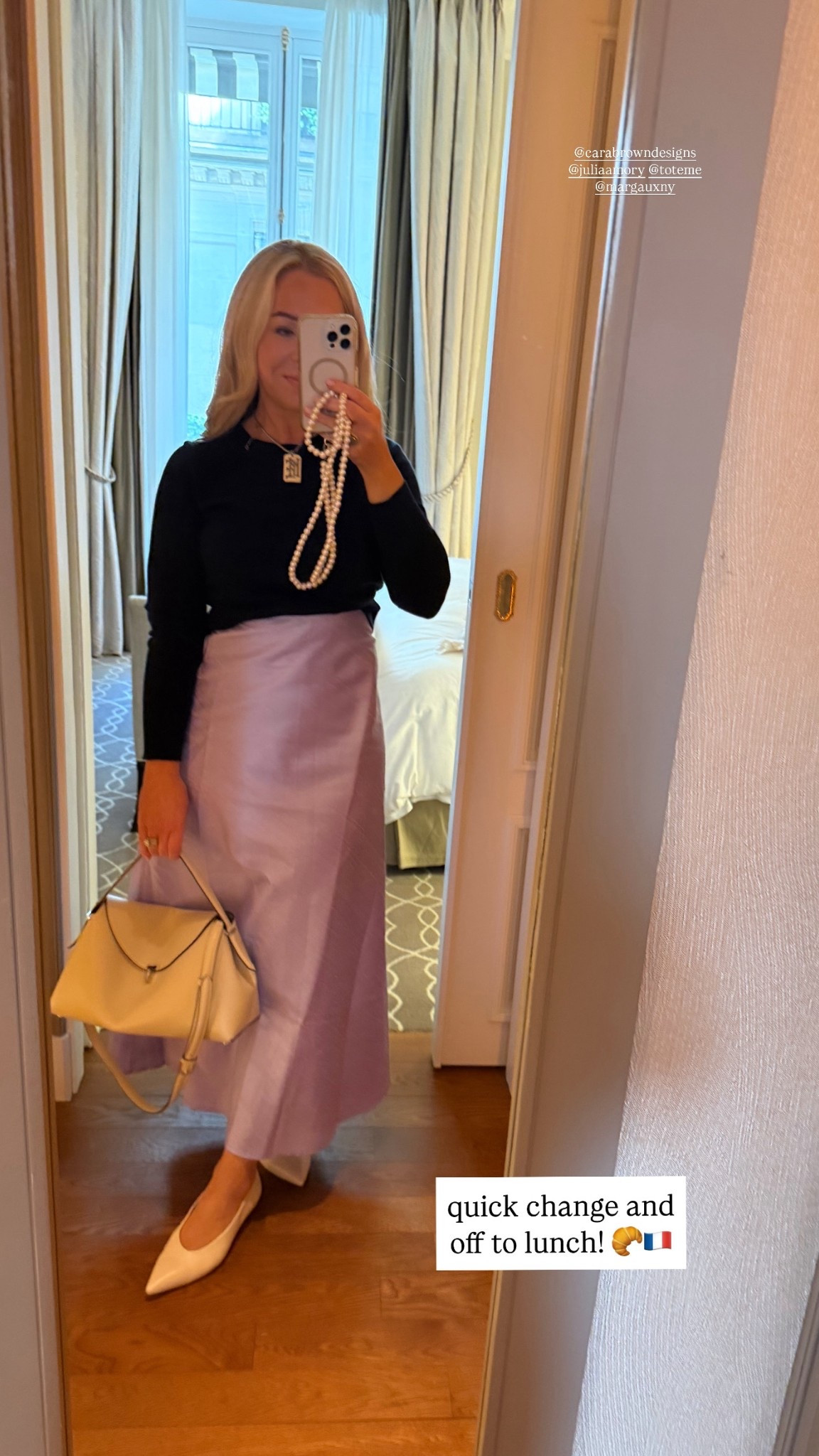 Perfect spring skirt and shoes saved here 🤍
