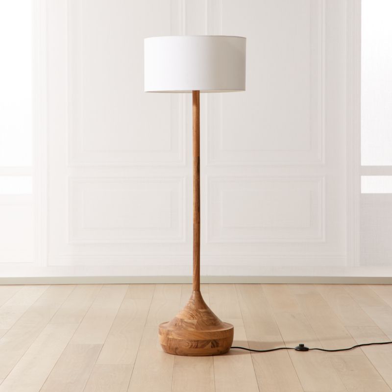 Atlas Wood Floor Lamp + Reviews | CB2 | CB2