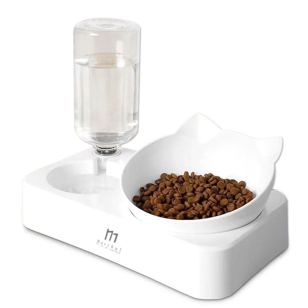 Marchul Cat Gravity Water and Food Bowls Set, Feeding Dishes for Dogs and Puppies | Walmart (US)