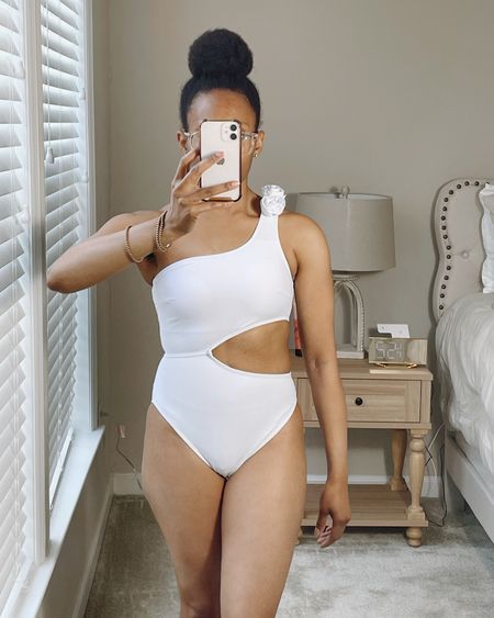 Swimsuits anyone? It’s about that time! Choosing a swimsuit is hard work but this is in my top 3. 
I’m wearing a size XXS. It’s definitely TTS. I would size up to an XS. Love the way it fits and looks. It covers me in all the right places. 

•Follow for more swimsuits!!•

#shein #swimsuits #white #summer #spring #onepiece

#LTKSeasonal #LTKeurope #LTKswim