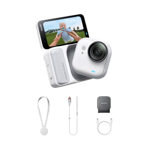 Insta360 GO Ultra - Small 4K Vlogging Camera, Hands-Free, POV Cam, 1/1.28" Sensor, 53g Lightweight, 156° FOV, 200 Min Battery Life, Magnetic Wearable Action Camera for Sports, Vlog | Amazon (US)