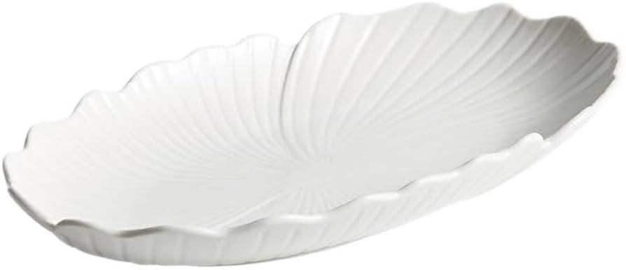 Ecqizer 蒸鱼盘家用2024新款轻奢感爆款高端椭圆形深创意陶瓷盘子 plate | Amazon (US)